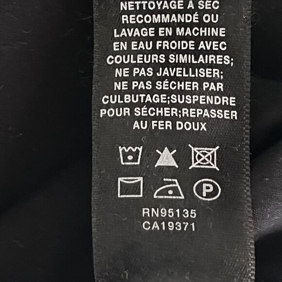 Lafayette 148 Button Up Tunic Shirt 16W Hidden Buttons Double Cuff Black Relaxed - Picture 9 of 9